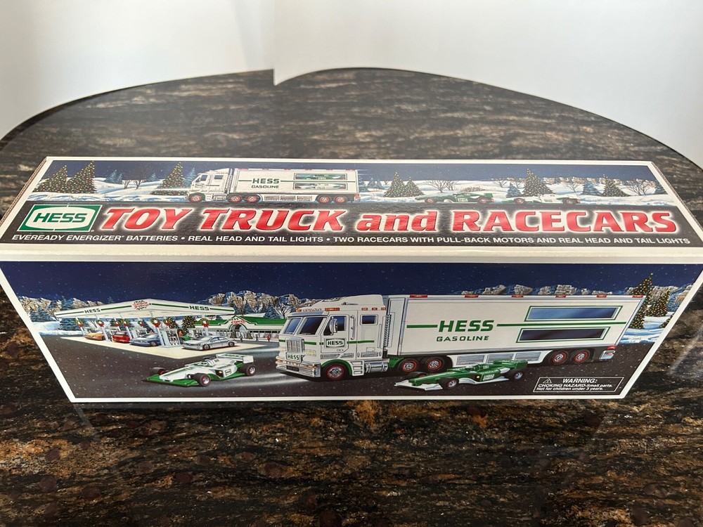 2003 Hess Toy Truck and Race Cars  Brand New In Box
