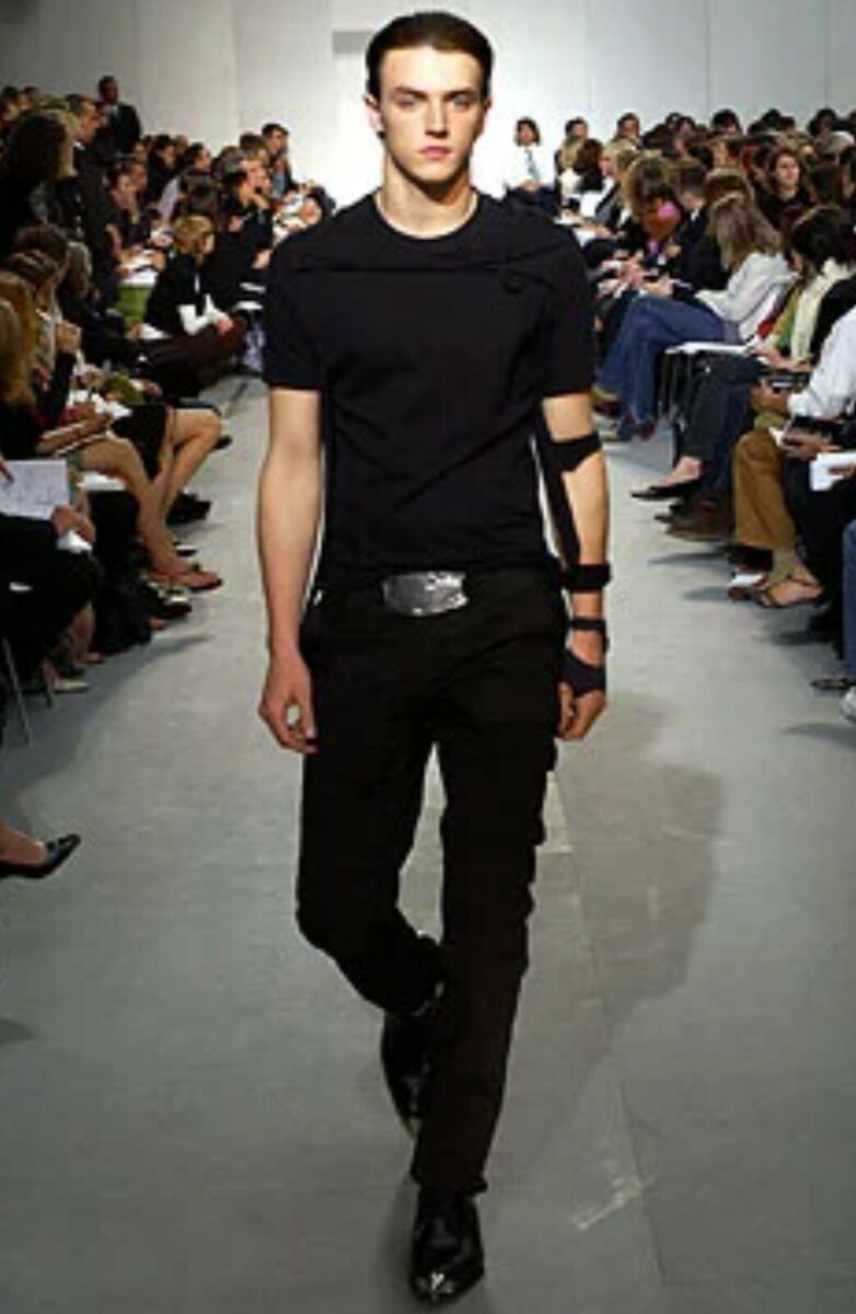 SP 04 HELMUT LANG Vintage- Runway Harness Bondage T-shirt SP 04 HELMUT LANG Vintage- Runway Harness Bondage T-shirt