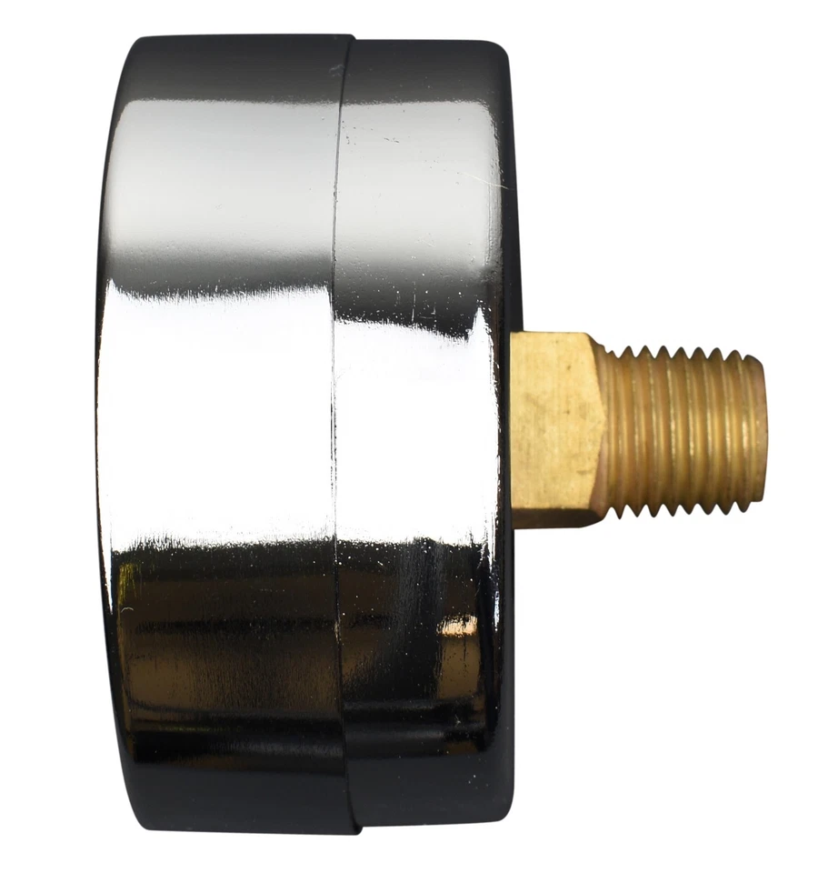 2" Pressure Gauge - Chrome Plated Steel Case, 1/4"NPT, Back Mnt. 30 PSI - Image 2 of 3