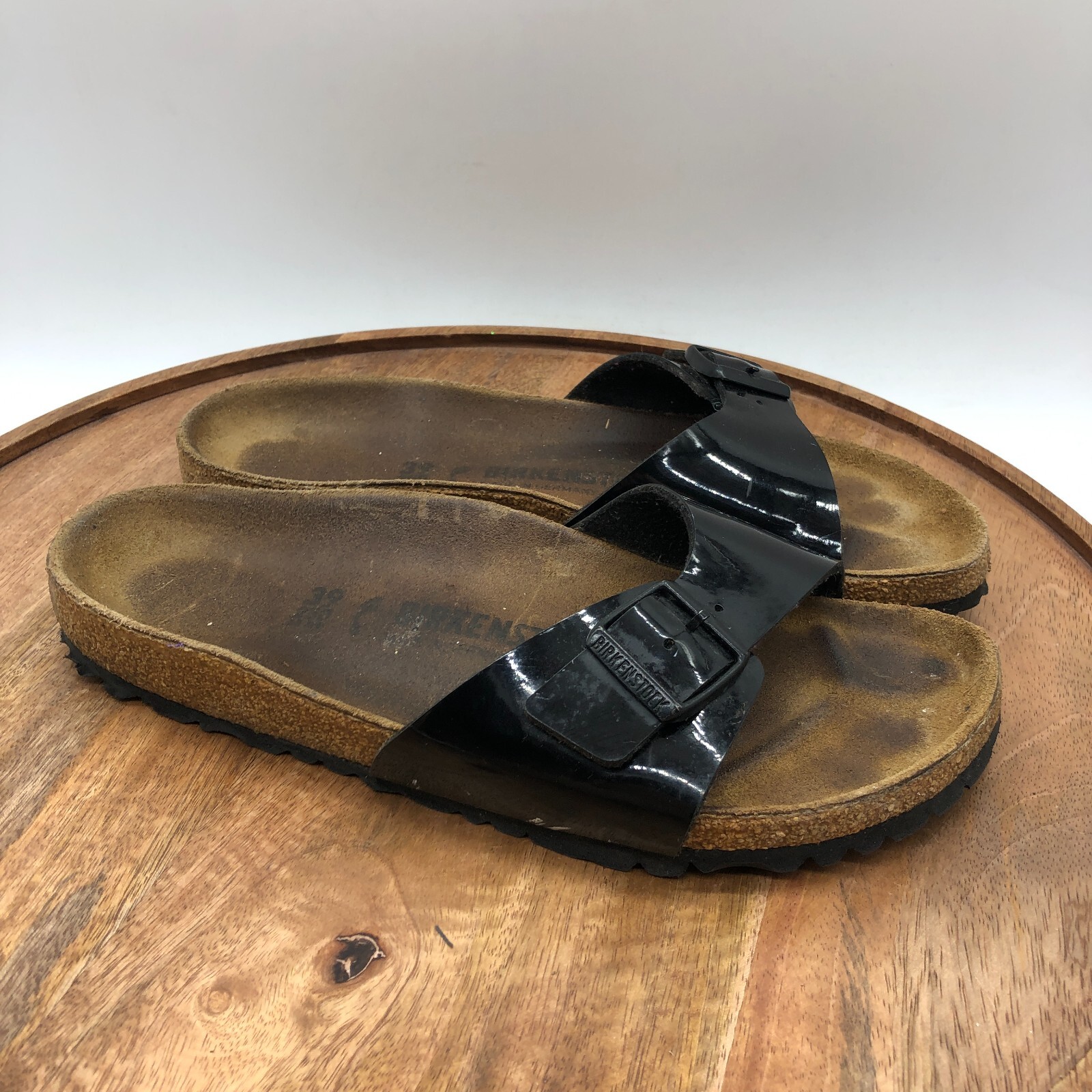 Birkenstock Madrid Womens Size 39 US Slide Sandals Black
