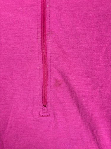 Macpac Womens Merino Wool Top Long Sleeve Zip Pink Jacket Size S - Picture 6 of 11