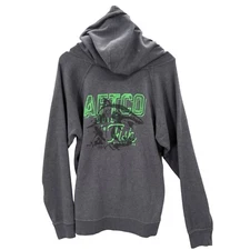Aftco Hooded Sweatshirt Hoodie Gray Fishing Logo Outdoors Size M