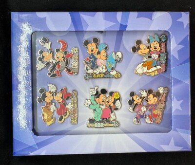 Disney 6 Pin Set - WDW GenEARation D Is You and Me Commemorative Boxed 111271 LE