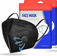 10/50/100 Pcs Black KN95 Protective 5 Layer Face Mask BFE 95% Disposable Masks