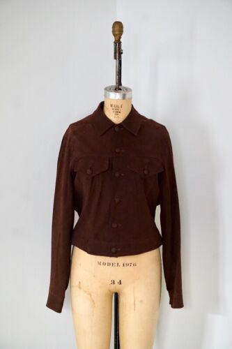 Yohji Yamamoto Design Studio Black Leather Suede Jacket A.R.R. At 