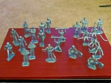 Vintage Plastic Soldiers - 1-1/2 to 2 inch approximate- set of 22
