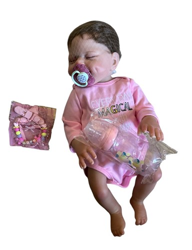 Silicone Reborn Baby Dolls Full Body Soft Vinyl Realistic Newborn Girl Doll