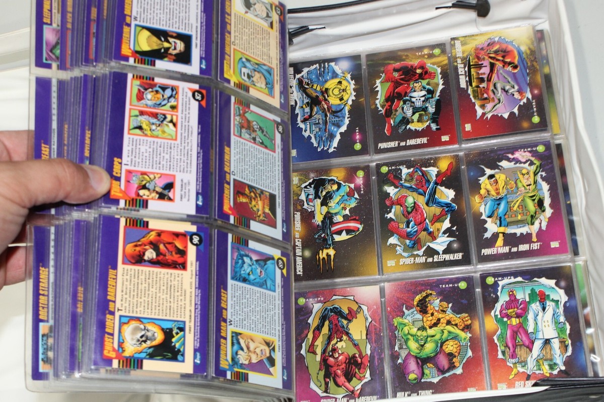 1992 marvel trading cards complete set 1-200 + 3 holograms missing