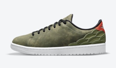 Nike Air Jordan 1 Retro Centre Court Low Oil Green Olive Black DJ2756-300