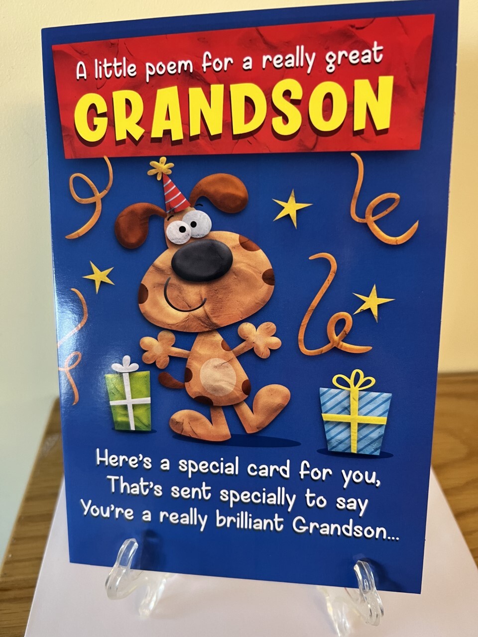 Birthday Card For Grandson Cartoon Humour Male 5.2"" x 7.5""