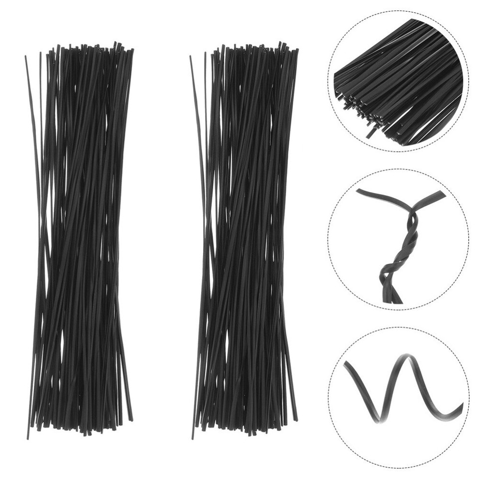 1000 Pcs Garden Flexible Wire Ties Iron Core Binding Plant Office