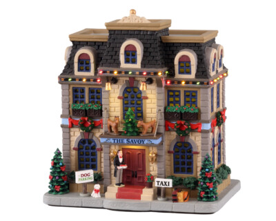 LEMAX 15737 - CHRISTMAS AT THE SAVOY, WITH 4.5V ADAPTOR Weihnachtsdorf, Winterdo