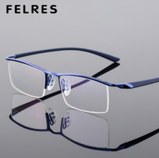 Men Business Rimless Memory Metal Alloy Glass...