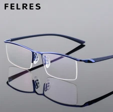 Men Business Rimless Memory Metal Alloy Glasses Optical Eyeglasses Frame
