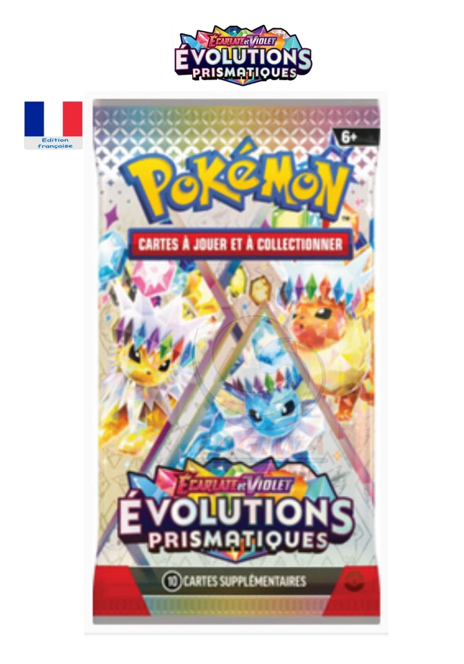 Booster Pokemon Evolutions Prismatiques Voltali & Aquali & Pyroli scellé EV8.5