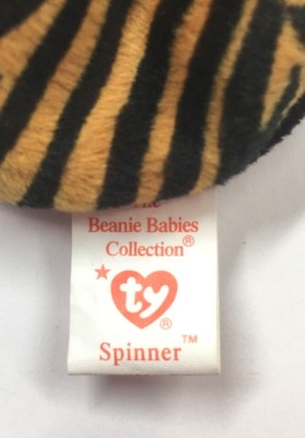 TY BEANIE BABY SPINNER Spider, NEW 6TH Generation, tiger striped