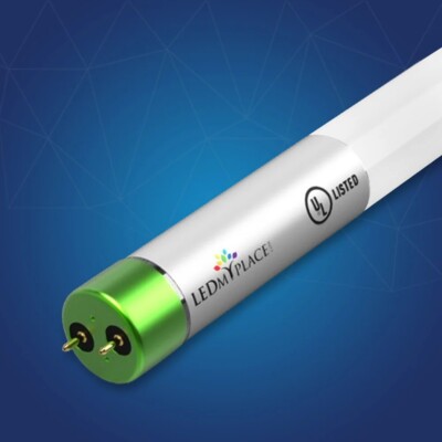 LED Glass Tube Light 18W 4ft Single Ended Ballast Bypass for Garage, Supermarket