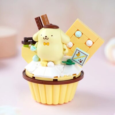 ✓ Official Sanrio Kuromi Hello Kitty Cupcakes Building Block Sets