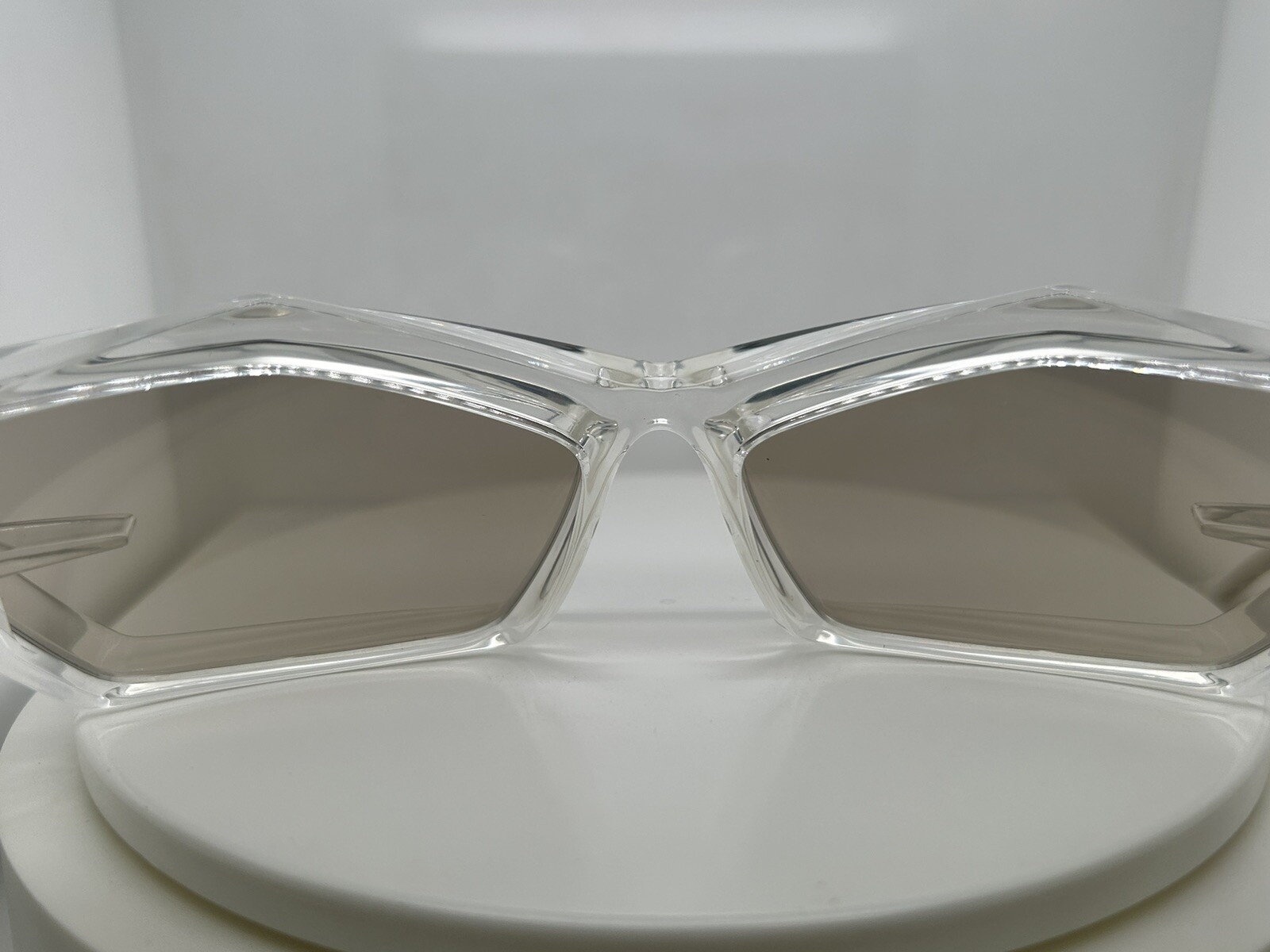 Givenchy Cut Geometric Clear Mirror Sunglasses - image 6
