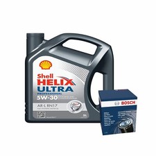 Shell Helix Ultra Professional AR-L 5W30 Engine Oil 5L Bosch Oil Filter Kit