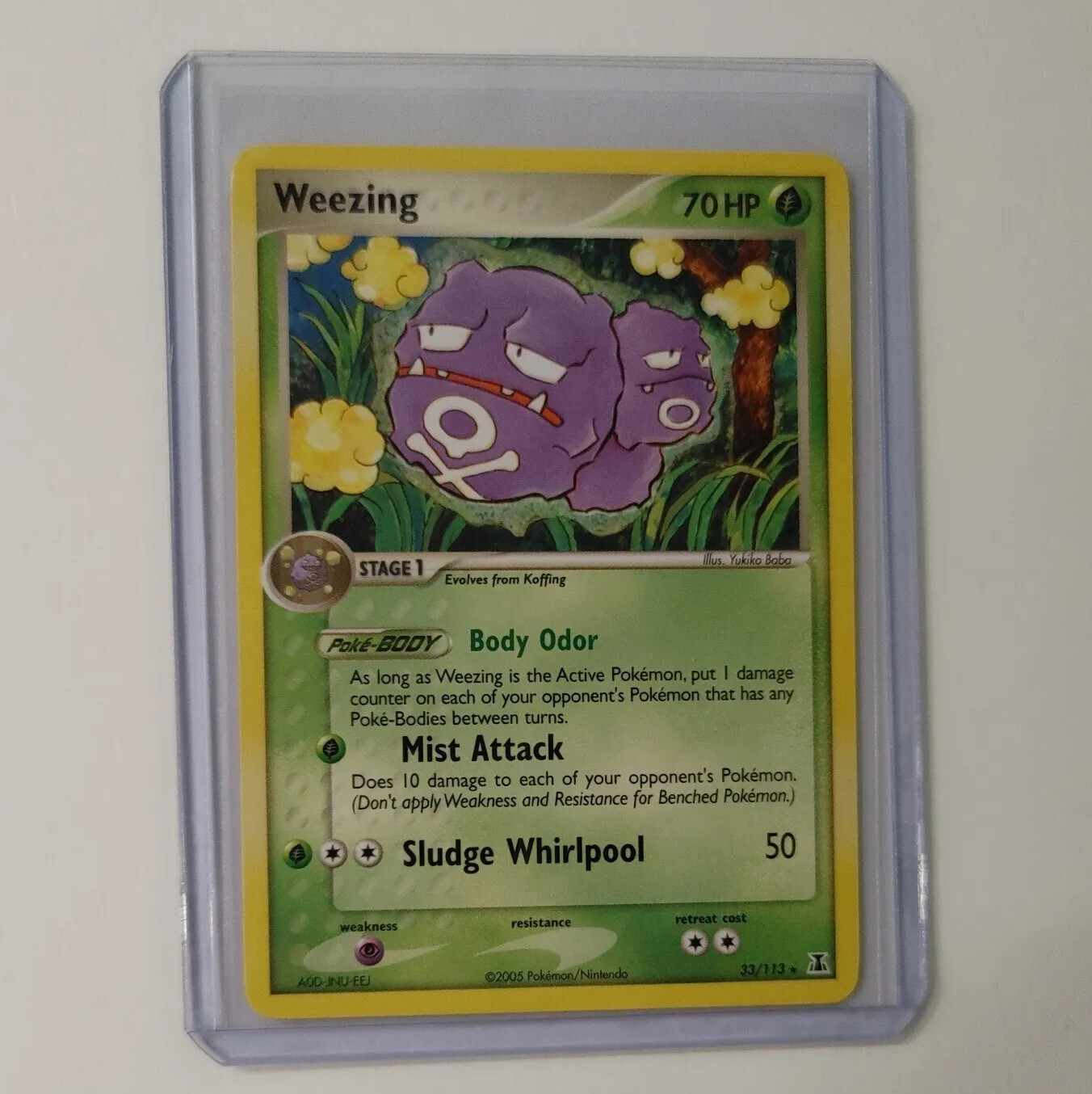 Weezing 33/113 Rare 2005 EX Delta Species Pokémon Card Near Mint - Mint