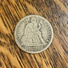 1883 SEATED LIBERTY SILVER DIME  Free Shipping