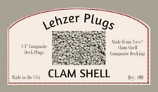 New 1/4" Trex ® "Clam Shell" Plugs for Composite Decking