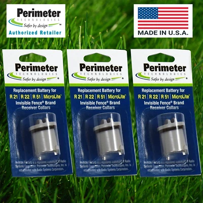 3 Pack Perimeter Battery For Invisible Fence Dog Collar R21 R22 R51 - IFA-001