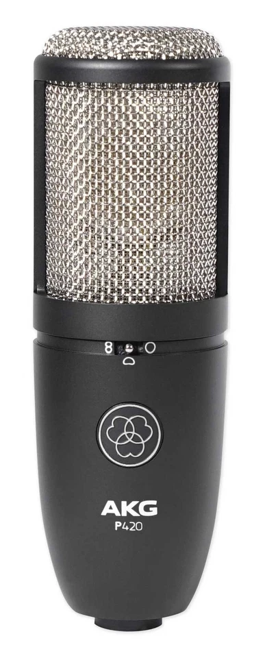 AKG P420 Studio Condenser Recording Podcasting Microphone Mic+Case+Headphones - Image 3 of 4