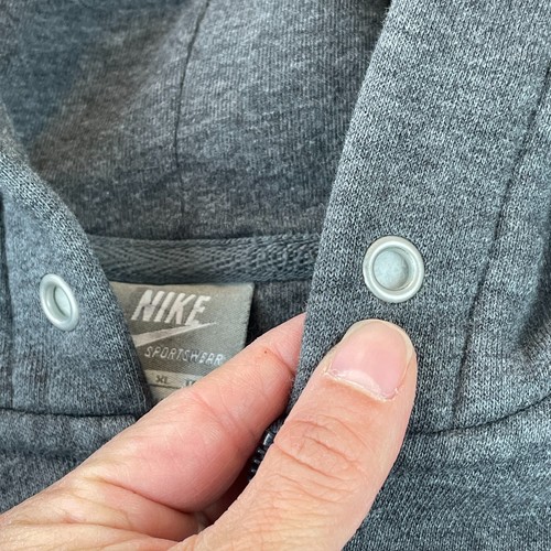 Nike Hoodie Herren XL grau Full Zip Sweatshirt Swoosh Logo Travis Scott Team Nike - Bild 6 von 14