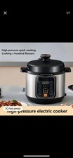 6L 10-in-1 Electric Pressure Cooker 1000W Digital Multicooker Rice/Slow Cooker