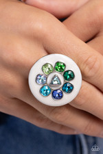 Paparazzi Jewelry - Captivating Centerpiece - Blue Ring NEW