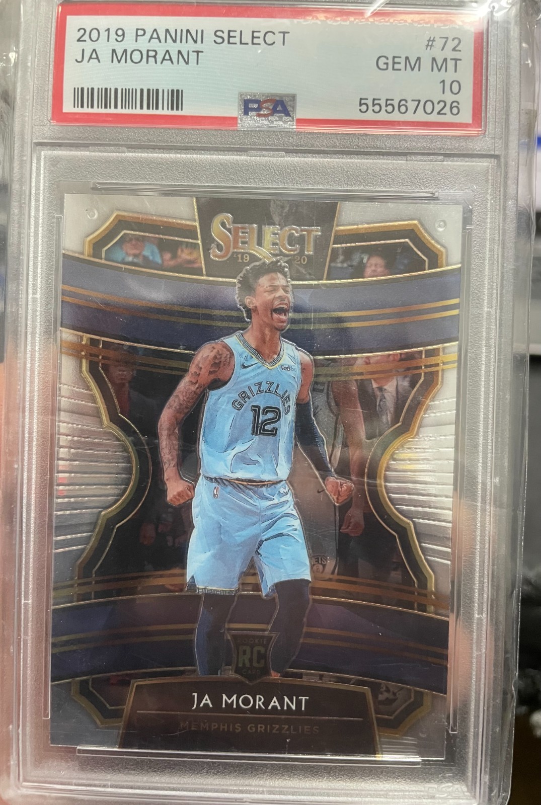 2019 Ja Morant Select Rookie #72 PSA 10 GEM MINT