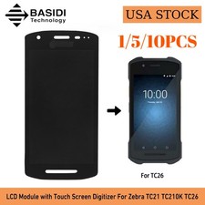   1-10PCS LCD Display Touch Screen Digitizer For Zebra TC21 TC210K TC26 TC26AK  