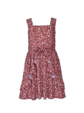 Bonnie Jean Mauve Colored Flowered Sleeveless Dress Girls Size 10