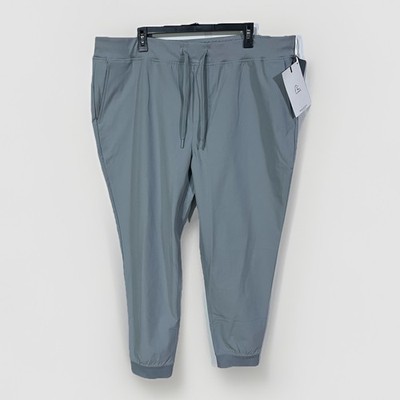 Rhoback Men s 3XL Delta Performance Joggers Pants Thunder Gray Pockets NWT