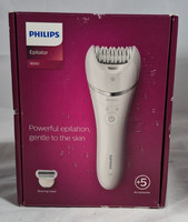 Philips Series 8000 Epilator Wet/Dry Cordless BRE710 5 Accessories New Sealed