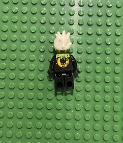 Lego Agents Villian DR. D ZASTER MINIFIG  w/Neon Green Minifigure Head -8969