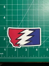 Montana Stealie - Grateful Dead - Laminated Vinyl Sticker 2"x3"