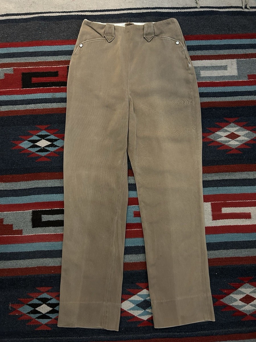 Vintage 1950s Levi's Shorthorn Gabardine Side Zip Pants Pearl