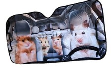 Cute Hamster Windshield Sun Shade for Car SUV Truck 55x27 in for Front Windows
