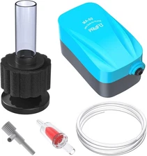 Pawfly Aquarium Air Pump with Nano Bio Sponge Filter Kit 3 - 10 Gallons 