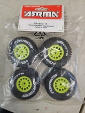 ARRMA ARA550115 dBoots 'FORTRESS' Tire Set Glued, Yellow 4 Mojave Grom
