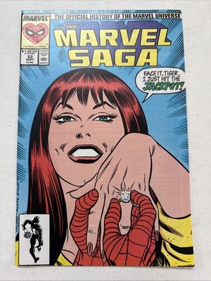 Marvel Saga 22 MJ Mary Jane Wedding John Romita Joe Sinnott Cover 1987 See Pics