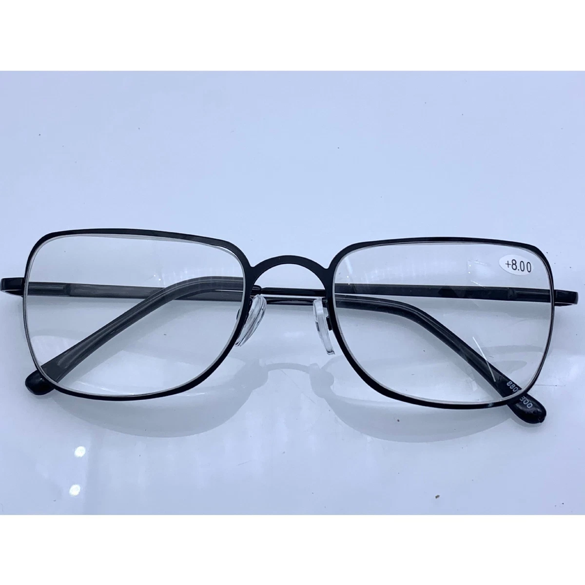 Strong Reading Glasses +6.50 +7.00 +7.50 +8.00 High Power Magnification Black @B