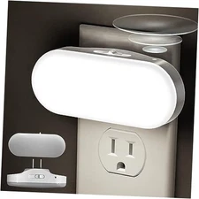  Led Night Light, Plug into Wall, [2 Pack] with Dusk to 2 Packs Daylight White