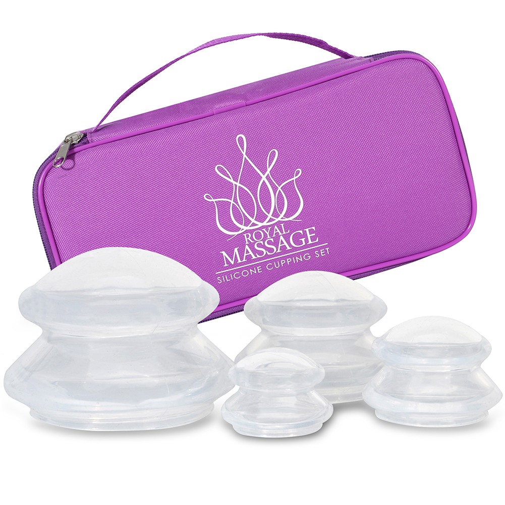 Royal Massage Silicone Massage Cupping Therapy Set - Cup Jar - Anti Cellulite