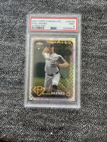 2024 Topps Chrome Update Series - Paul Skenes #USC88 X-Fractor (RC) PSA 9