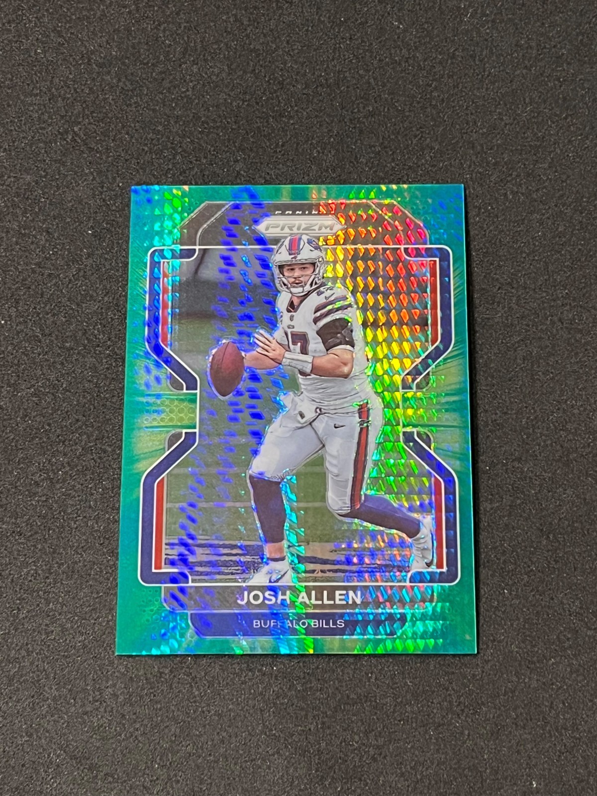 2021 Panini Prizm Football Josh Allen Hyper Prizm 91/175 #117 - Bills