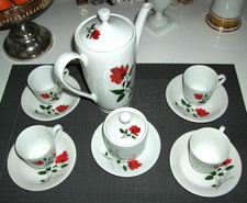 Espresso Service 50er Jahre - Rhönpfalz - für 4 Pers. mit Kanne + Zuckerdose